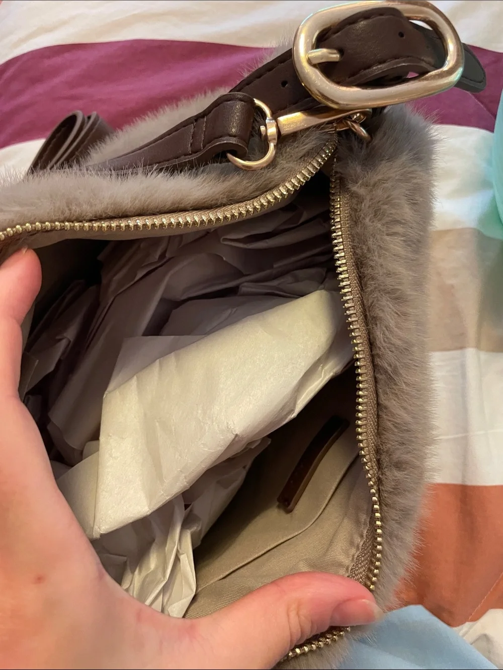 Old Navy plush taupe
